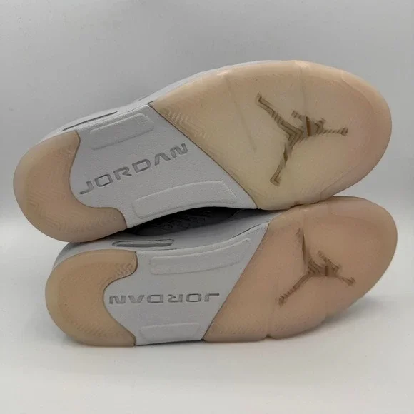 Air Jordan 5 Retro Pure Platinum Mens Sneakers Shoes 881432-003 Size 9 - Picture 6 of 10